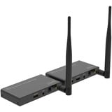 Digitus Wireless Video Extender/Splitter Set HDMI > HDMI, 100 Meter, HDMI Verlängerung schwarz, Sendeeinheit + Empfängereinheit