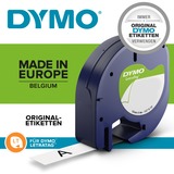 Dymo LetraTag ORIGINAL Kunststoff Schriftband schwarz auf rot S0721630