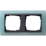 Gira Abdeckrahmen mit 2 Einheiten und Zwischenrahmen mint, Retail