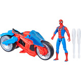 Hasbro Spider Man Web-Motorrad Actionfigur mit Motorrad, Spielfigur 