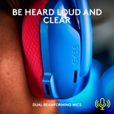 Logitech Gaming G435 LIGHTSPEED, Gaming-Headset blau, USB-C, Bluetooth