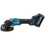 Makita Akku-Winkelschleifer GA008GM201 XGT, 40Volt blau/schwarz, 2x Li-Ion XGT Akku 4,0Ah, MAKPAC Gr.4