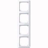 Merten Rahmen vierfach waagerecht und senkrecht montierbar weiß (glänzend), Retail