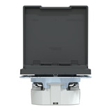 Merten Schutzkontakt-Steckdose mit Klappdeckel und erhöhtem Berührungsschutz, Unterputz, 16 Ampere anthrazit, Retail