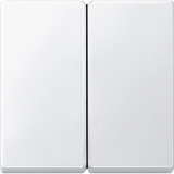 Merten Wippe für Serienschalter, zweiteilige Ausführung, mit Kontrollfenster, matt, Thermoplast weiß (matt), Retail