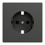 Merten Zentralplatte mit integriertem erhöhtem Berührungsschutz aus lackiertem Thermoplast anthrazit, Retail