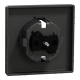 Merten Zentralplatte mit integriertem erhöhtem Berührungsschutz aus lackiertem Thermoplast anthrazit, Retail