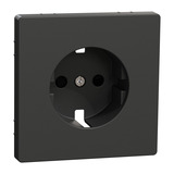 Merten Zentralplatte mit integriertem erhöhtem Berührungsschutz aus lackiertem Thermoplast anthrazit, Retail