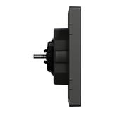 Merten Zentralplatte mit integriertem erhöhtem Berührungsschutz aus lackiertem Thermoplast anthrazit, Retail