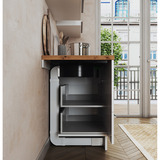 Respekta KMCH7800I-45, Autarkes Kochfeld schwarz, mit Integrierter Dunstabzugshaube