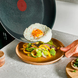Tefal  Pfannen-Set Edelstahl Emotion, 2-teilig schwarz/edelstahl, Ø 28cm, Ø 24cm