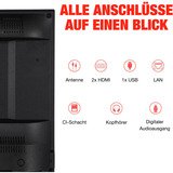 Telefunken XF40TP900S, LED-Fernseher 102 cm (40 Zoll), schwarz, FullHD, TiVo OS-Betriebssystem