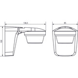 Theben theLuxa S360 WH, Bewegungsmelder schwarz