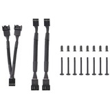 Thermaltake TOUGHFAN 12 Radiator Fan 120x120x25, Gehäuselüfter schwarz, 2er Pack, 120 mm