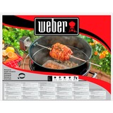 Weber Drehspieß 7494 für Holzkohlegrills mit Ø 57cm, Grillspieß schwarz/silber