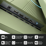 Arozzi Nova 32T2K180, Gaming-Monitor 80 cm (31.5 Zoll), grün, QHD, IPS, HDMI, DP, Lautsprecher, 180Hz Panel