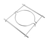 Broil King Wok-Ring aus Edelstahl, Halterung edelstahl, für Infrarotbrenner und Seitenkocher