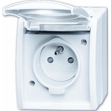 Busch-Jaeger Steckdose 23 Mehrfach-Winkel-Kombination Schutzkontakt 54-504 weiß, Retail