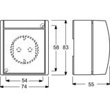 Busch-Jaeger Steckdose 23 Mehrfach-Winkel-Kombination Schutzkontakt 54-504 weiß, Retail