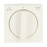 Busch-Jaeger Zentralscheibe mit Drehknopf für Jalousie, Abdeckung weiß, Retail