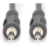 Digitus Audio-Anschlusskabel 3,5mm Klinke, Stereo schwarz, 2,5 Meter