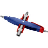 KNIPEX Stift-Schaltschrankschlüssel 00 11 07, Steckschlüssel blau/rot, Länge 145 mm