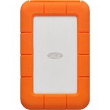 LaCie Rugged Secure 2 TB, Externe Festplatte weiß/orange, USB-C 3.2 Gen 1 (5 Gbit/s)