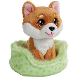 NICI Kuscheltier Hund Shiba Inu 12cm im Körbchen grün