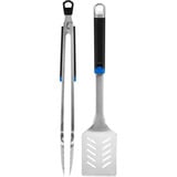 Napoleon Essential Grillbesteck-Set, 2-teilig silber/schwarz, Zange und Wender