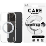 PanzerGlass Kickstand Case, Handyhülle transparent/silber, iPhone 16 Pro, MagSafe