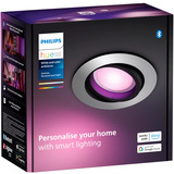 Philips Hue White & Color Ambiance Centura Einbauspot, LED-Leuchte silber, rund