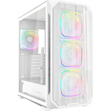Sharkoon AK5M RGB Generalüberholt, Tower-Gehäuse weiß, Tempered Glass