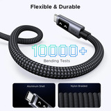 UGREEN Uno USB-C auf USB-C Kabel (100W) schwarz/grau, 1 Meter, PD 100 Watt, mit Display