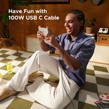 UGREEN Uno USB-C auf USB-C Kabel (100W) schwarz/grau, 1 Meter, PD 100 Watt, mit Display
