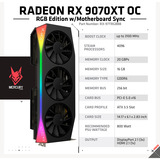 XFX Radeon RX 9070 XT Quicksilver, Grafikkarte schwarz, RDNA4, GDDR6, 3x DisplayPort, 1x HDMI 2.1