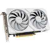 ASUS Radeon RX 9060 XT DUAL WHITE Edition 16GB, Grafikkarte weiß