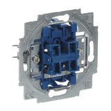 Busch-Jaeger Doppeltaster-Einsatz einpolig mit 2 Schließern, Unterputz, 250 Volt, 10 Ampere blau, Retail