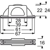 Busch-Jaeger Leitungseinführung Verbindungsstück 2138 W-54 weiß, Retail