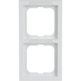 Busch-Jaeger Rahmen 2-fach mit senkrechter Beschriftung weiß, Retail