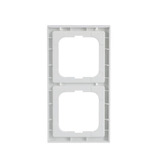 Busch-Jaeger Rahmen 2-fach mit senkrechter Beschriftung weiß, Retail