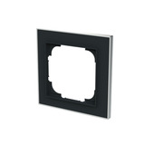 Busch-Jaeger Rahmen einfach mit Dekorring chrom, Retail