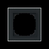 Busch-Jaeger Rahmen einfach mit Dekorring chrom, Retail