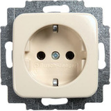 Busch-Jaeger Steckdosen-Einsatz mit Steckanschluss Typ 20 EUC-212, Unterputz, 16 Ampere, 250 Volt weiß (glänzend), Retail