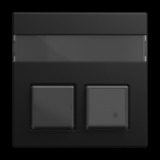 Busch-Jaeger Zentralscheibe 1572 CN-915, Abdeckung schwarz, Retail