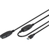 Digitus Aktives USB 3.2 Gen 1 Verlängerungskabel, 10 Meter schwarz, Repeater Kabel