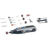 Dremel Lite 7760-15, Akku-Multifunktions-Werkzeug 3,6Volt grau, Li-Ion-Akku 2Ah, 15-teiliges Zubehör