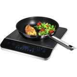 Medion LIFE Induktionskochplatte MD 17595 schwarz/weiß, 2.000 Watt
