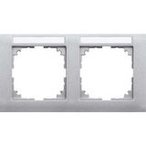 Merten Merten Rahmen 2-fach aluminium MEG4021-3660 aluminium, Retail