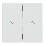 Merten Wippe Lotos Weiß Rollladenschalter Typ MEG3855-6035, einteilige Wippe, glänzend weiß (glänzend), Retail