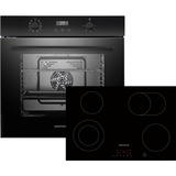 Respekta ASET7007700, Backofen-Set schwarz
